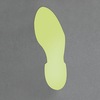 Fotoluminescente voetafdruk, rechts, Fotoluminescent, 85,00 mm (B) x 210,00 mm (H)